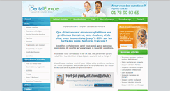 Desktop Screenshot of dentaleurope.fr